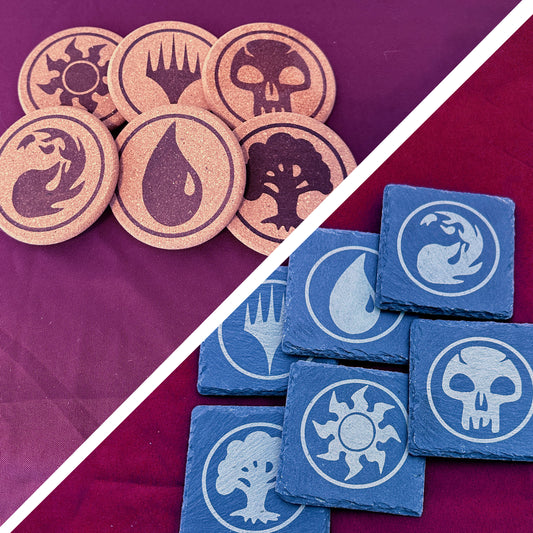 Magic the Gathering Coasters - Slate or Cork