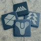 Destiny Slate Coasters - Single or Set