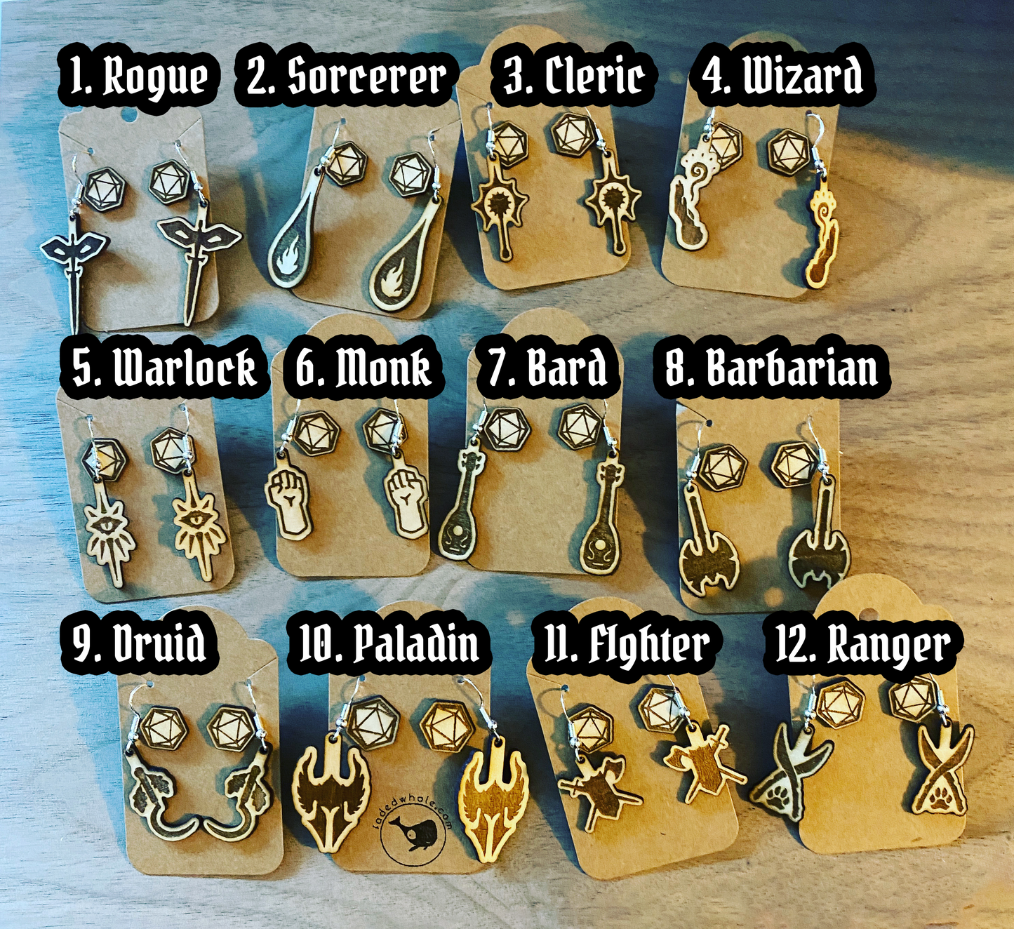 Role Playing Class Earrings