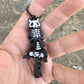 Skeleton Cat - Keychain