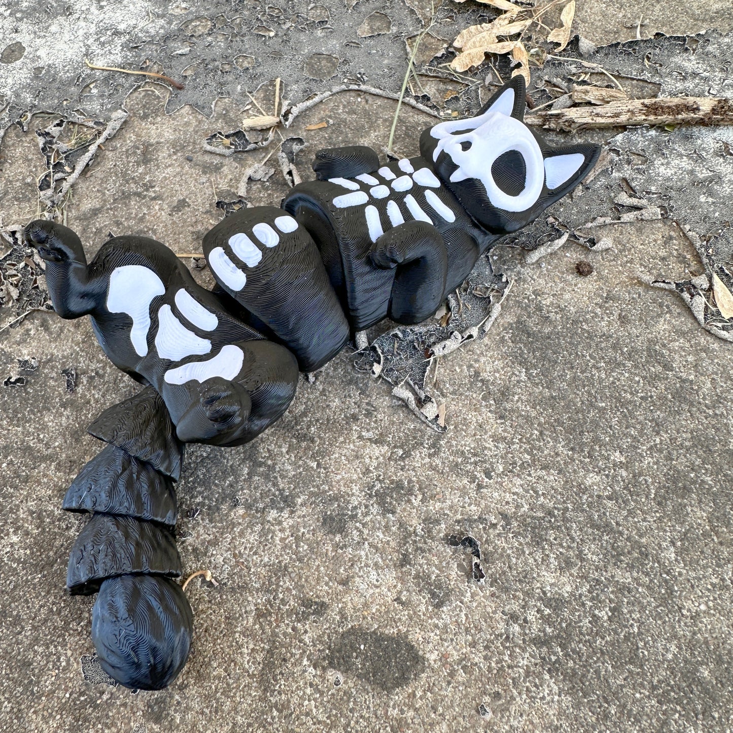 Skeleton Cat Large Fidget