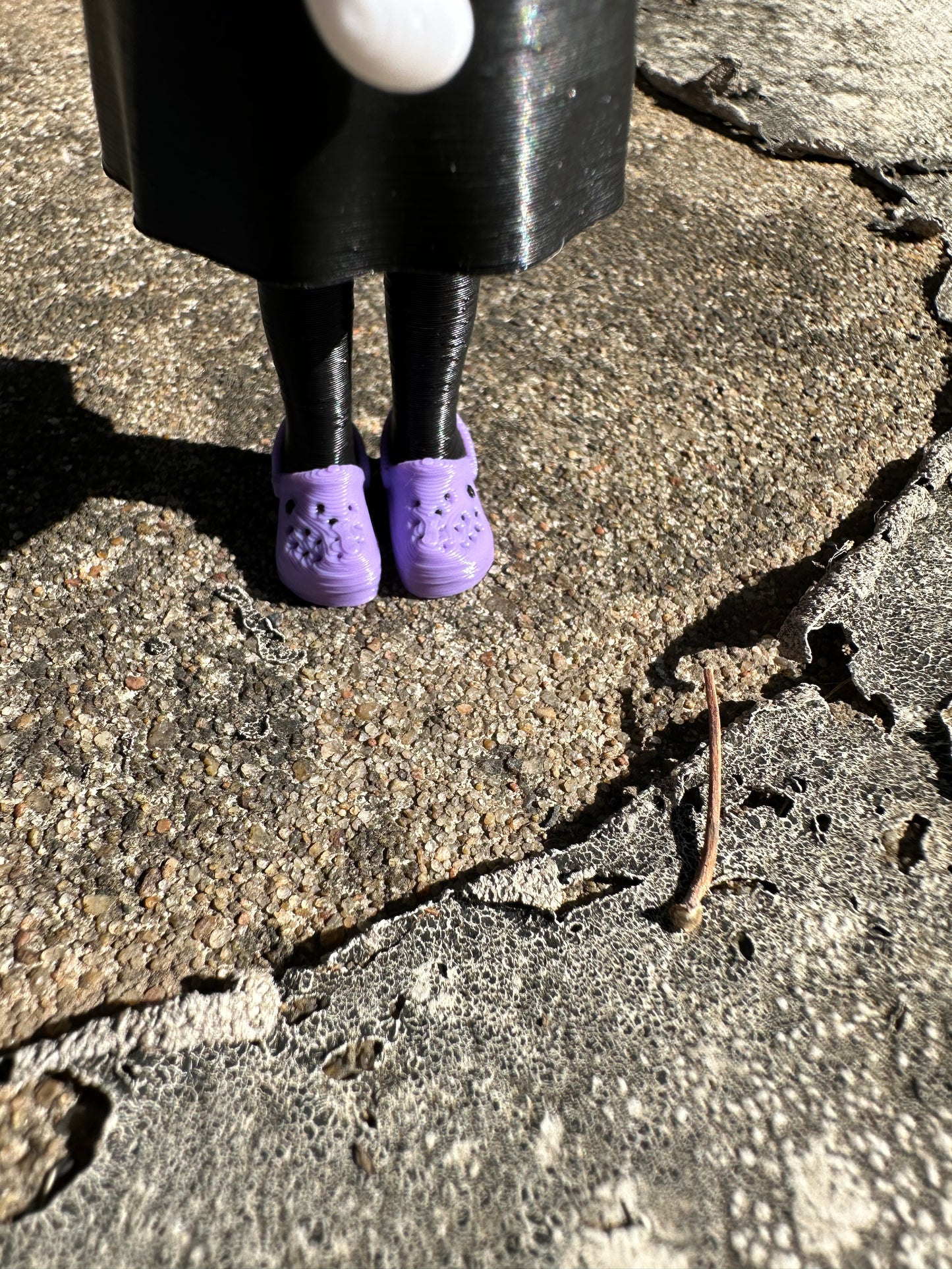 Dark and Her Cat and Her Crocs