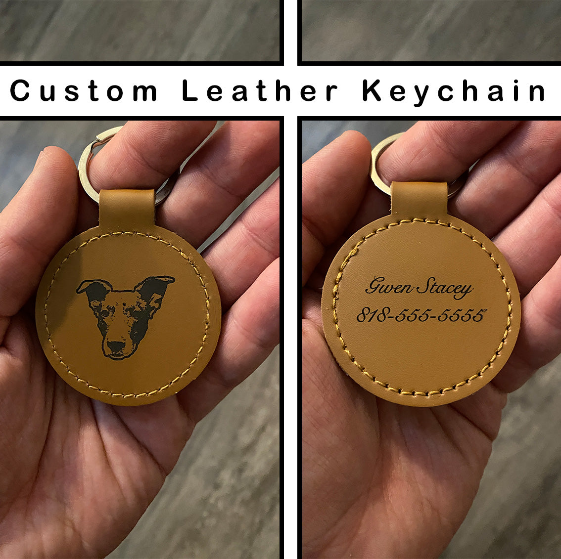 Custom Leather Keychain