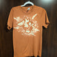 Magikarp Shirt - Orange tee shirt with a Magikarp design made with bleach