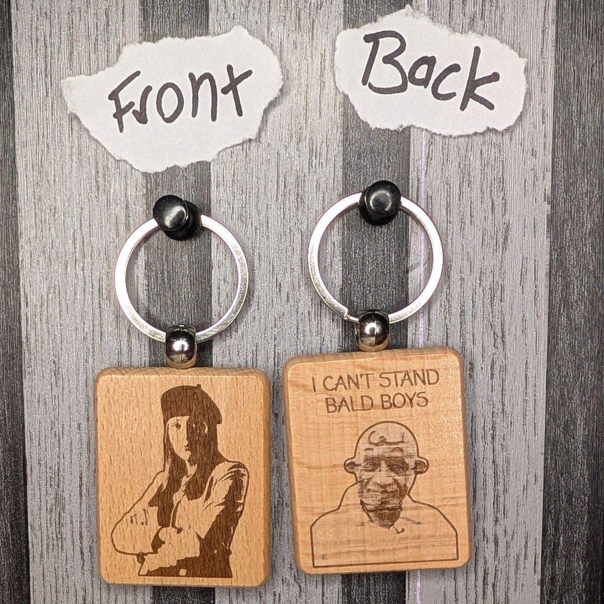 I hate bald boys - ITYSL Meme Keychain